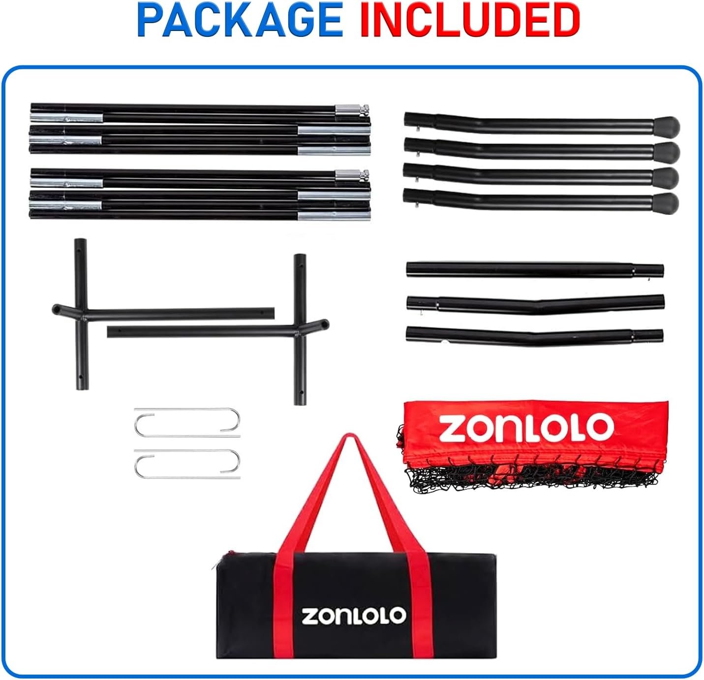 Zonlolo 6x6ft Football Training Net, Football Throwing Net with 3 Target Pockets, Portable QB Throwing Practice Equipment with Small Carry Bag,Most Suitable for Kids